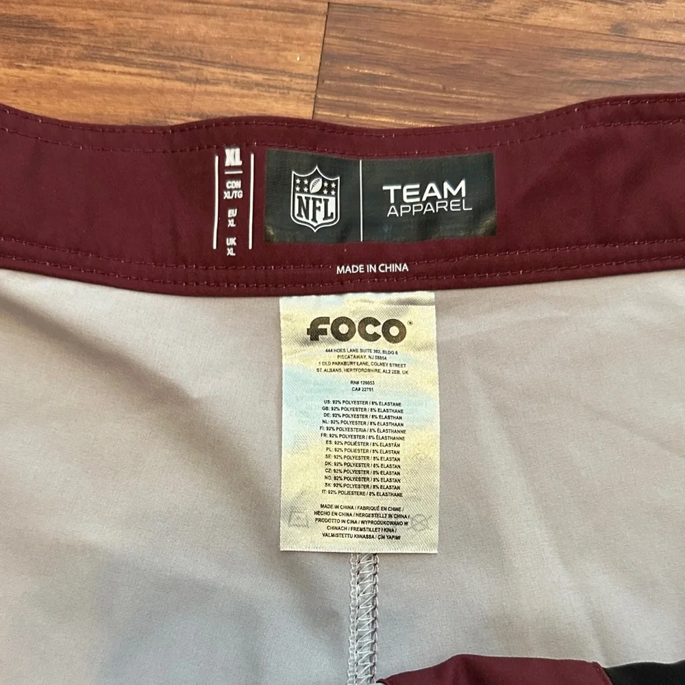 FOCO Men's Swim Washington Commanders Boardshorts NWOT Size XL